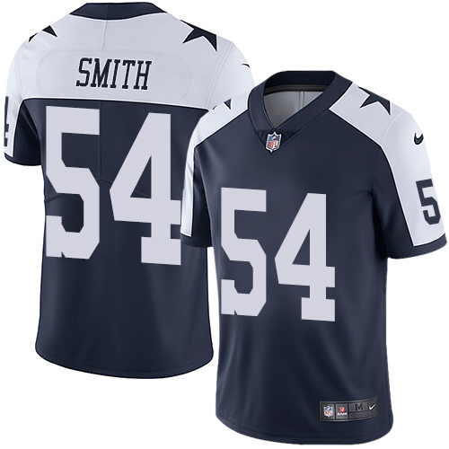 2019 men Dallas Cowboys #54 Smith blue Nike Vapor Untouchable Limited NFL Jersey->dallas cowboys->NFL Jersey